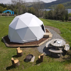 360 درجة الجيوديسية قبة صغيرة Glamping خيمة نظام زجاج الباب
