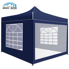 الظلام الأزرق الداكن خيمة قابلة للطي الفورية مع الجدران لحدث الحزب العسكري