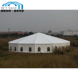 خيمة متعددة الجوانب التجارية / في الهواء الطلق سرادق سداسية مع الجدران الزجاجية